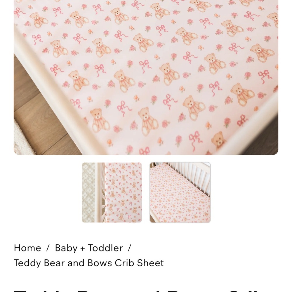 In My Jammers Pink Teddy Bear Patterned Sheets Bedding
